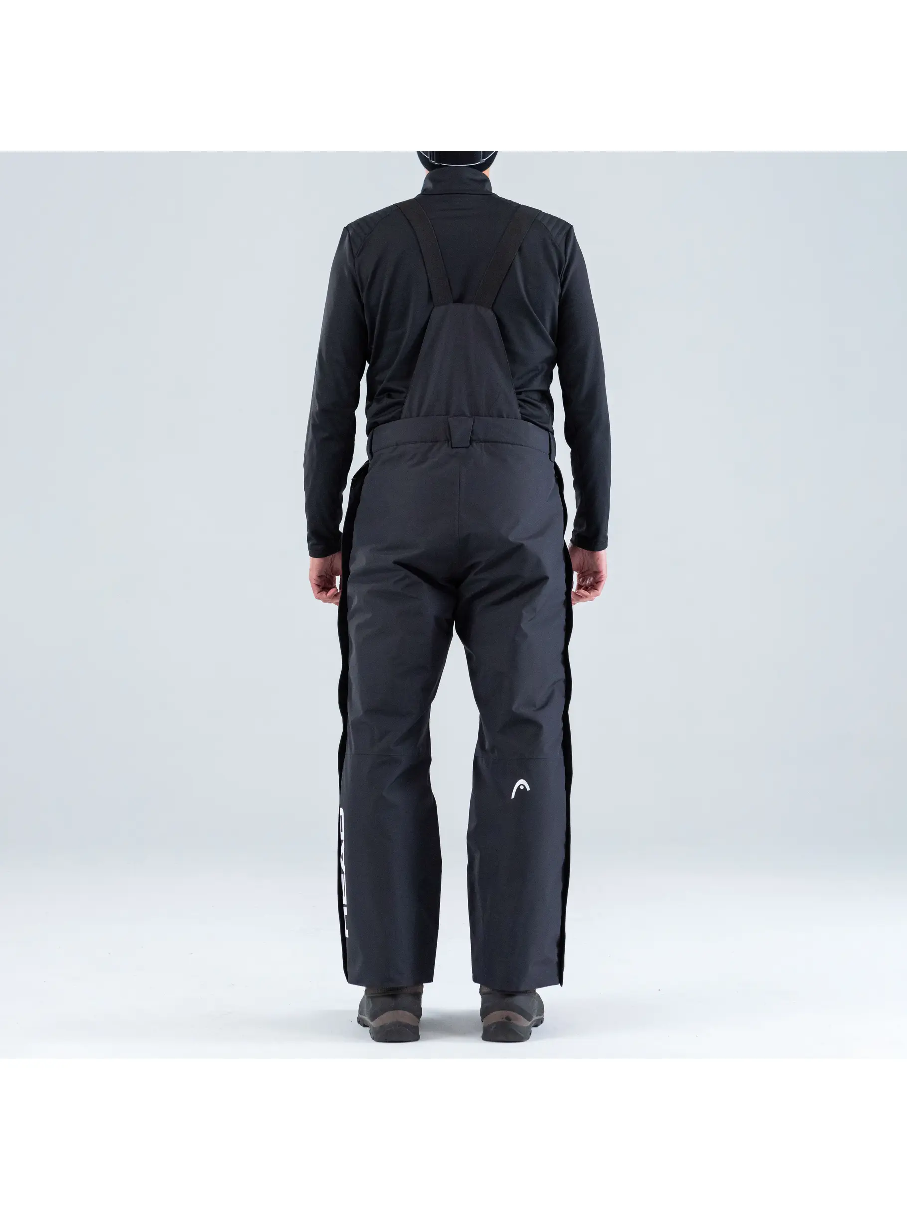 New, view full size image of Front view of Product detail - RACE ZIP Pants Unisex black