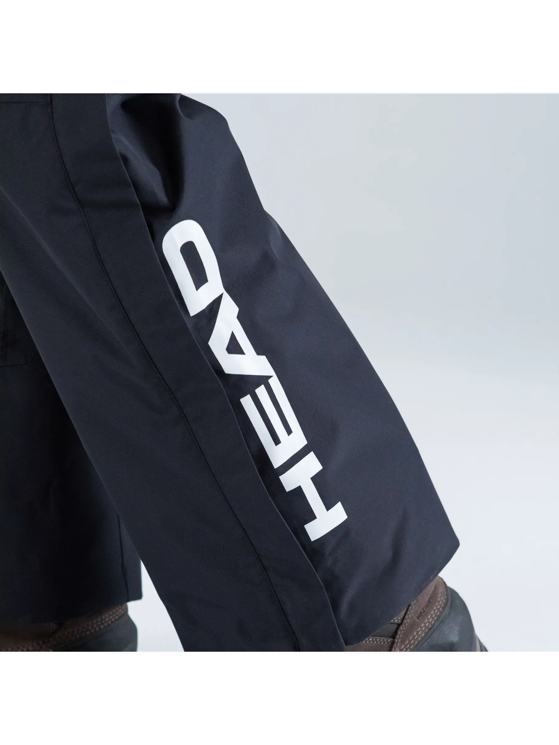New, view full size image of Front view of Product detail - RACE ZIP Pants Unisex black