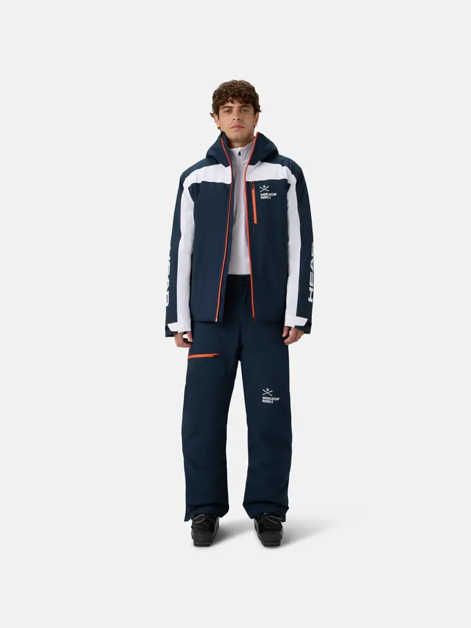 Coming soon, view full size image of Front view of Product detail - RACE NOVA Pants Men navy