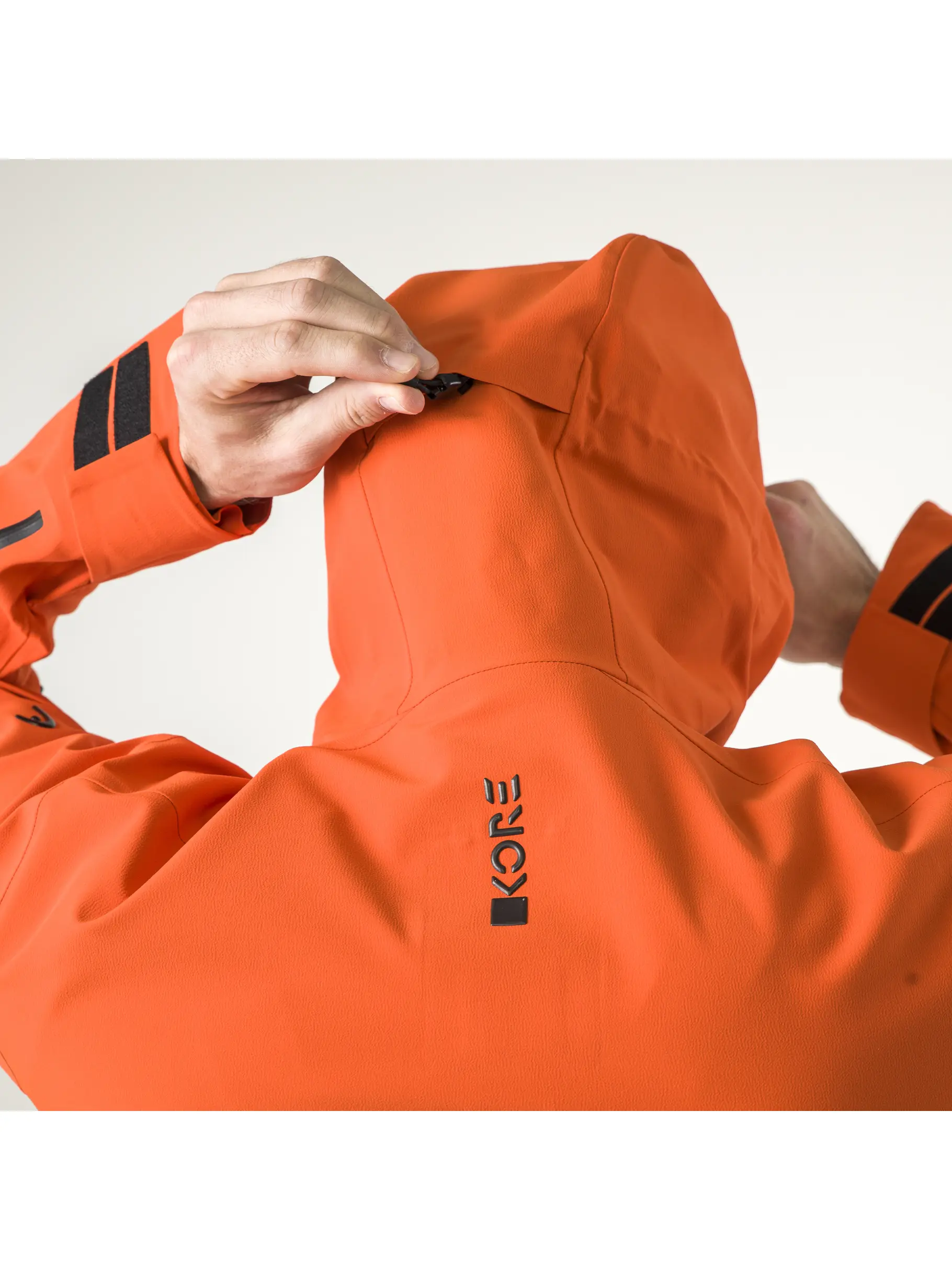Out of Stock,Sale, view full size image of Front view of Product detail - KORE II Jacket Men fluo orange