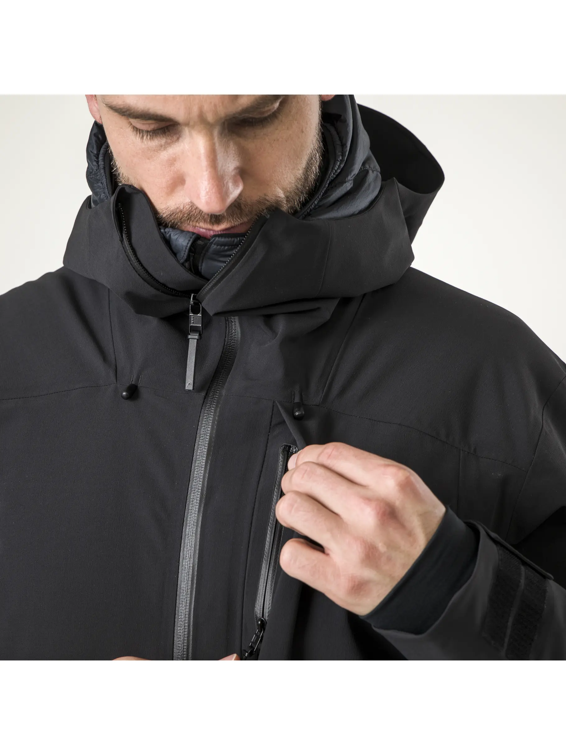 Sale, view full size image of Front view of Product detail - KORE NORDIC Jacket Men black