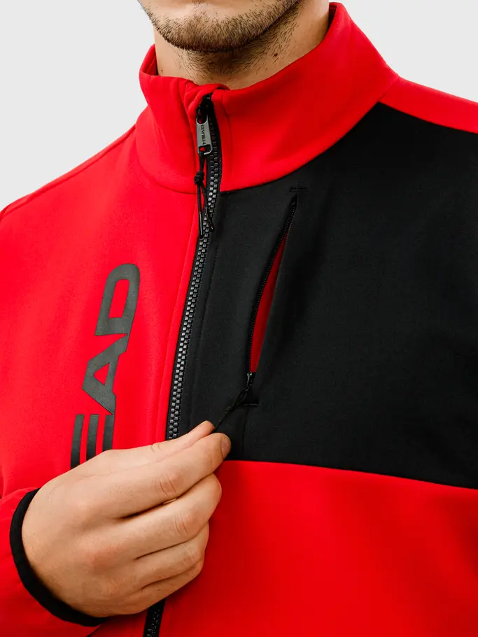 , voir image en taille réelle de la vue frontale de Product detail - MARTIN FZ Midlayer Men red/black