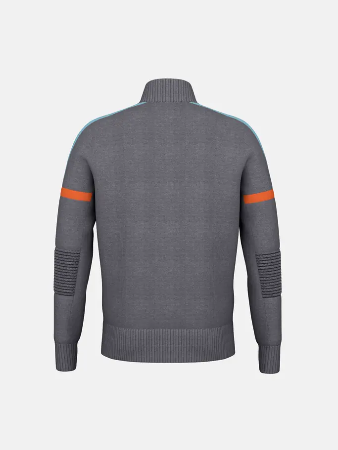 , view full size image of Front view of Product detail - LYRIC Pullover Men grey melange