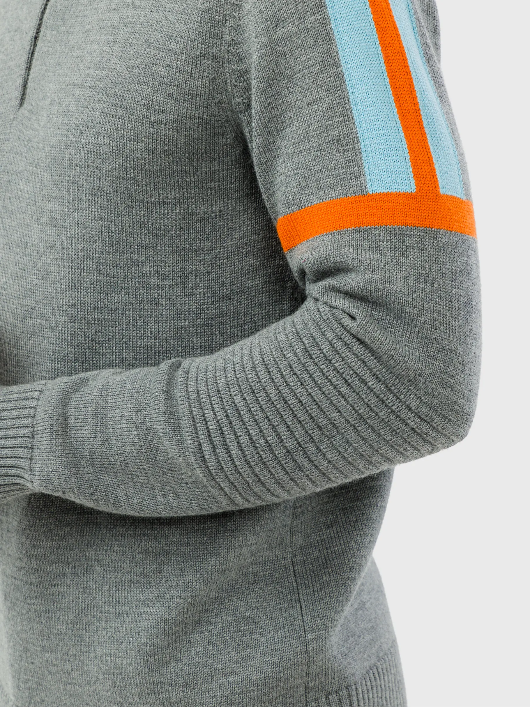 Sale, Ansicht Großes Bild der Vorderseite Product detail - LYRIC Pullover Men grey melange