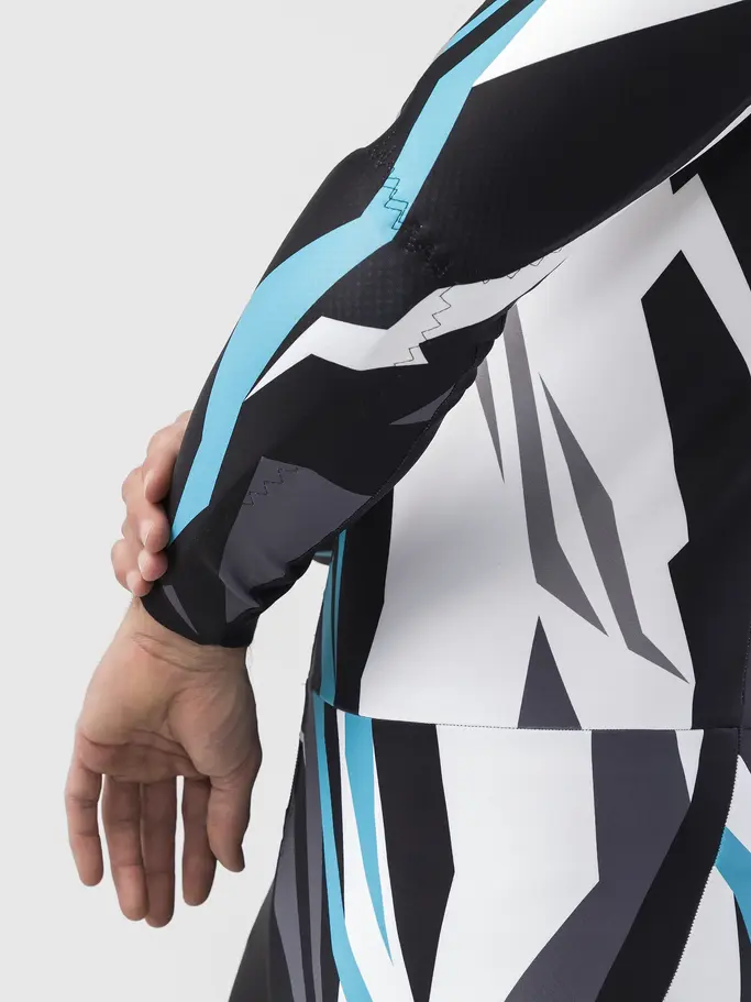 , voir image en taille réelle de la vue frontale de Product detail - RACE FIS Suit Unisex race print/black