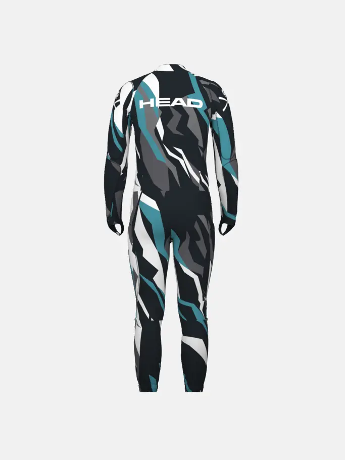, voir image en taille réelle de la vue frontale de Product detail - RACE FIS Suit Unisex race print/black