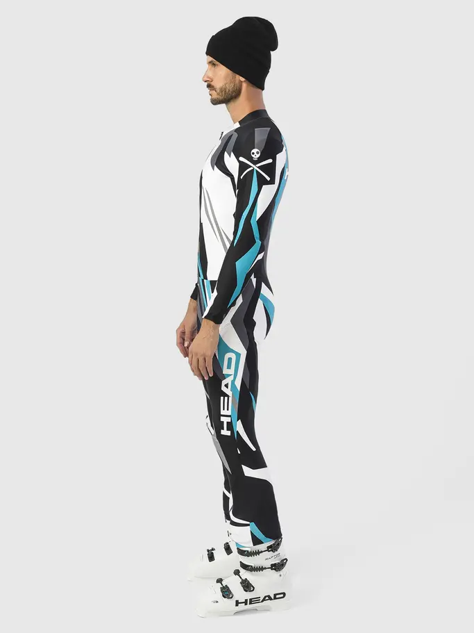 , voir image en taille réelle de la vue frontale de Product detail - RACE FIS Suit Unisex race print/black