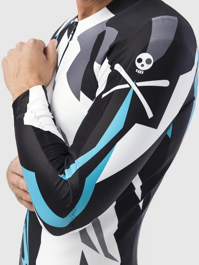 , voir image en taille réelle de la vue frontale de Product detail - RACE FIS Suit Unisex race print/black