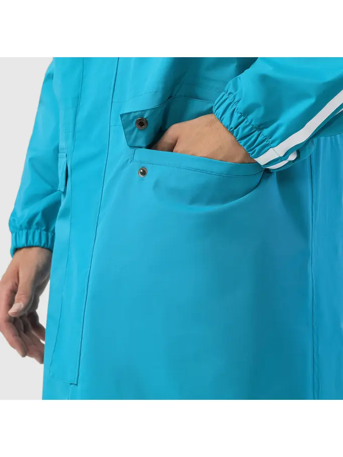, voir image en taille réelle de la vue frontale de Product detail - RACE Rain Coat Unisex blue