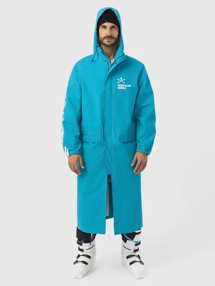 , voir image en taille réelle de la vue frontale de Product detail - RACE Rain Coat Unisex blue