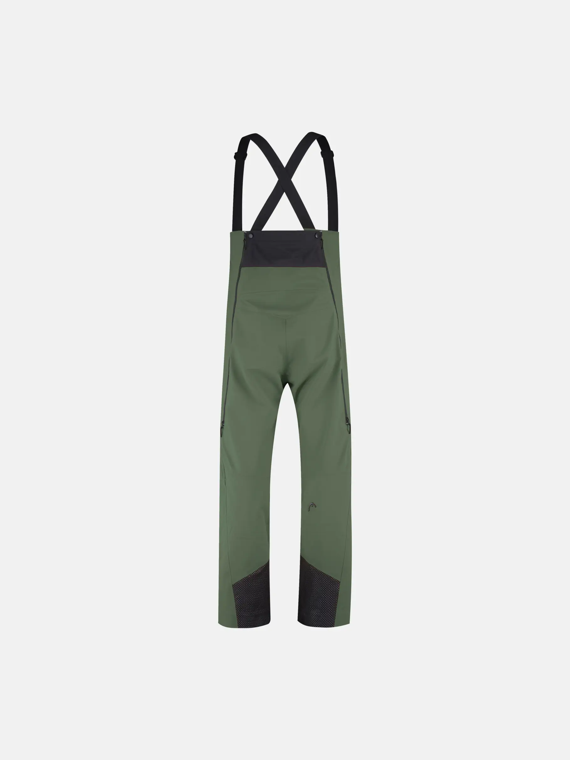 Sale, view full size image of Front view of Product detail - KORE Bib Pants Men thyme