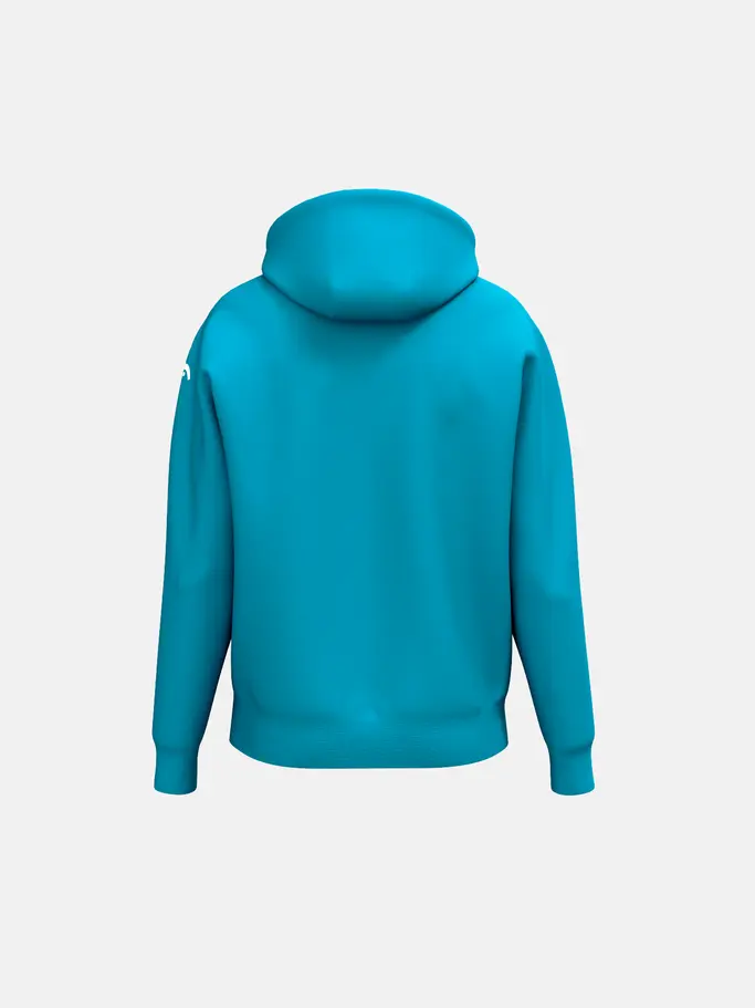 , view full size image of Front view of Product detail - REBELS Hoodie Unisex blue