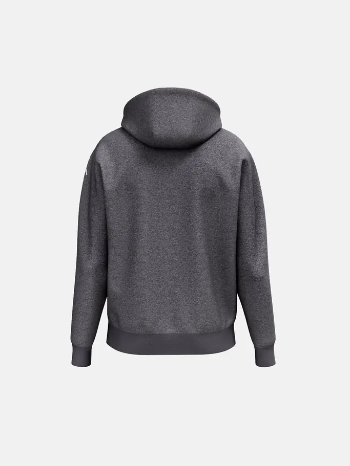 , view full size image of Front view of Product detail - OBLIVION Hoodie Unisex dark melange