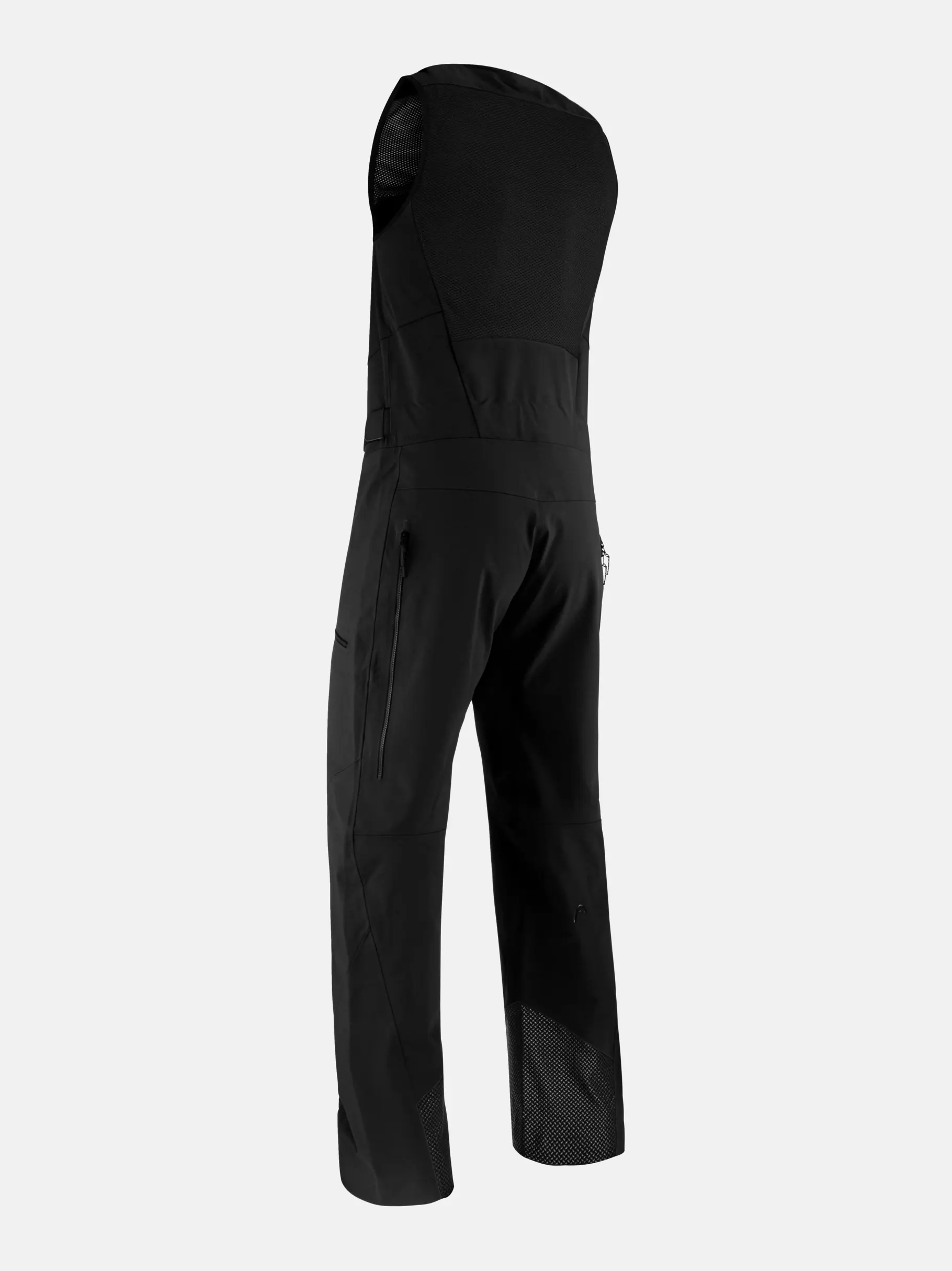 Out of Stock,Sale, view full size image of Front view of Product detail - KORE Bib Pants Men black