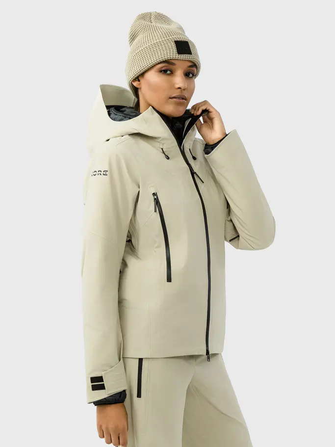 , view full size image of Front view of Product detail - KORE II Jacket Women cream