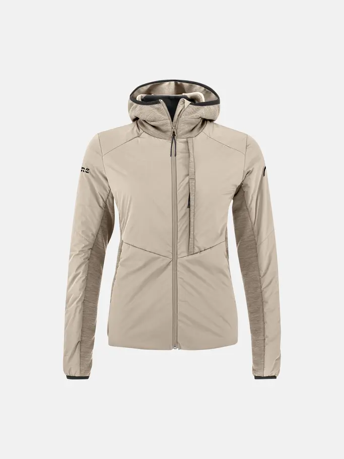 , view full size image of Front view of Product detail - KORE Insulation Jacket Women cream