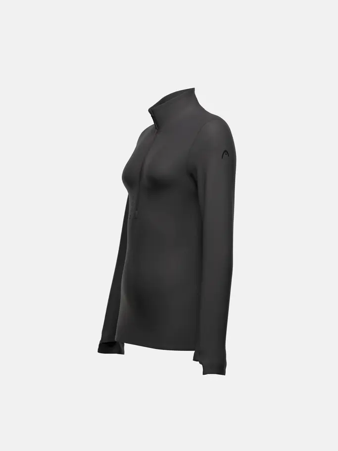 Out of Stock,New, view full size image of Front view of Product detail - KORE Midlayer HZ Women black
