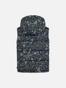 Display front view 2 of Product detail - REBELS STAR PHASE Vest Women rebels print w/white
