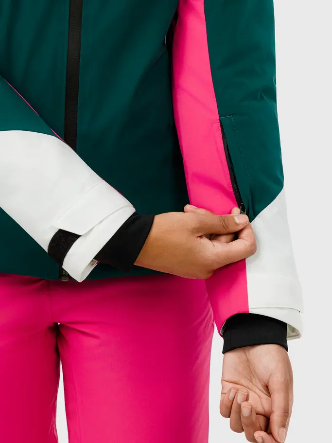 Sale, view full size image of Front view of Product detail - JOY Jacket Women dark teal