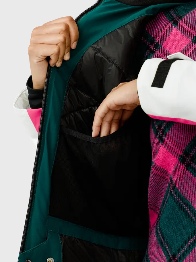 Sale, view full size image of Front view of Product detail - JOY Jacket Women dark teal
