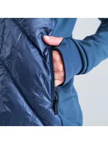 Display front view 4 of Product detail - REBELS CARINA Midlayer FZ Women denimblue