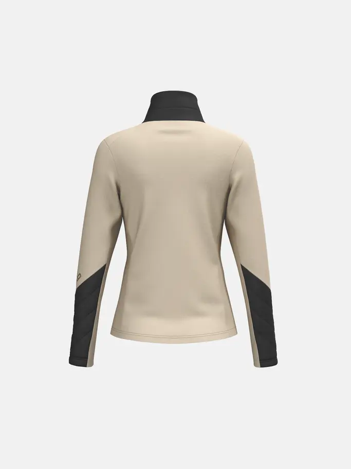 Sale, view full size image of Front view of Product detail - ASTERIA FZ Midlayer Women cream