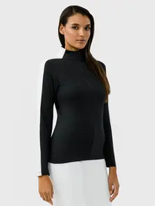 Display front view 5 of Product detail - ASTER Midlayer Women black/white