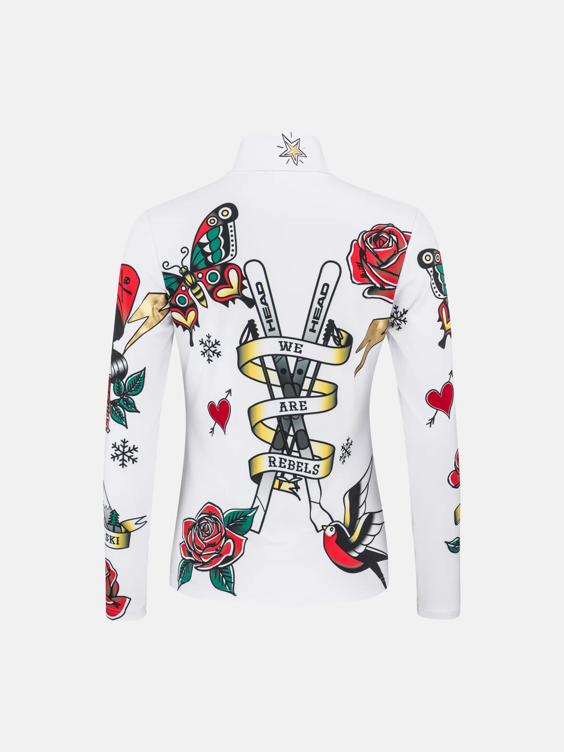 Out of Stock, voir image en taille réelle de la vue frontale de Product detail - REBELS FLASH Midlayer Women white/red