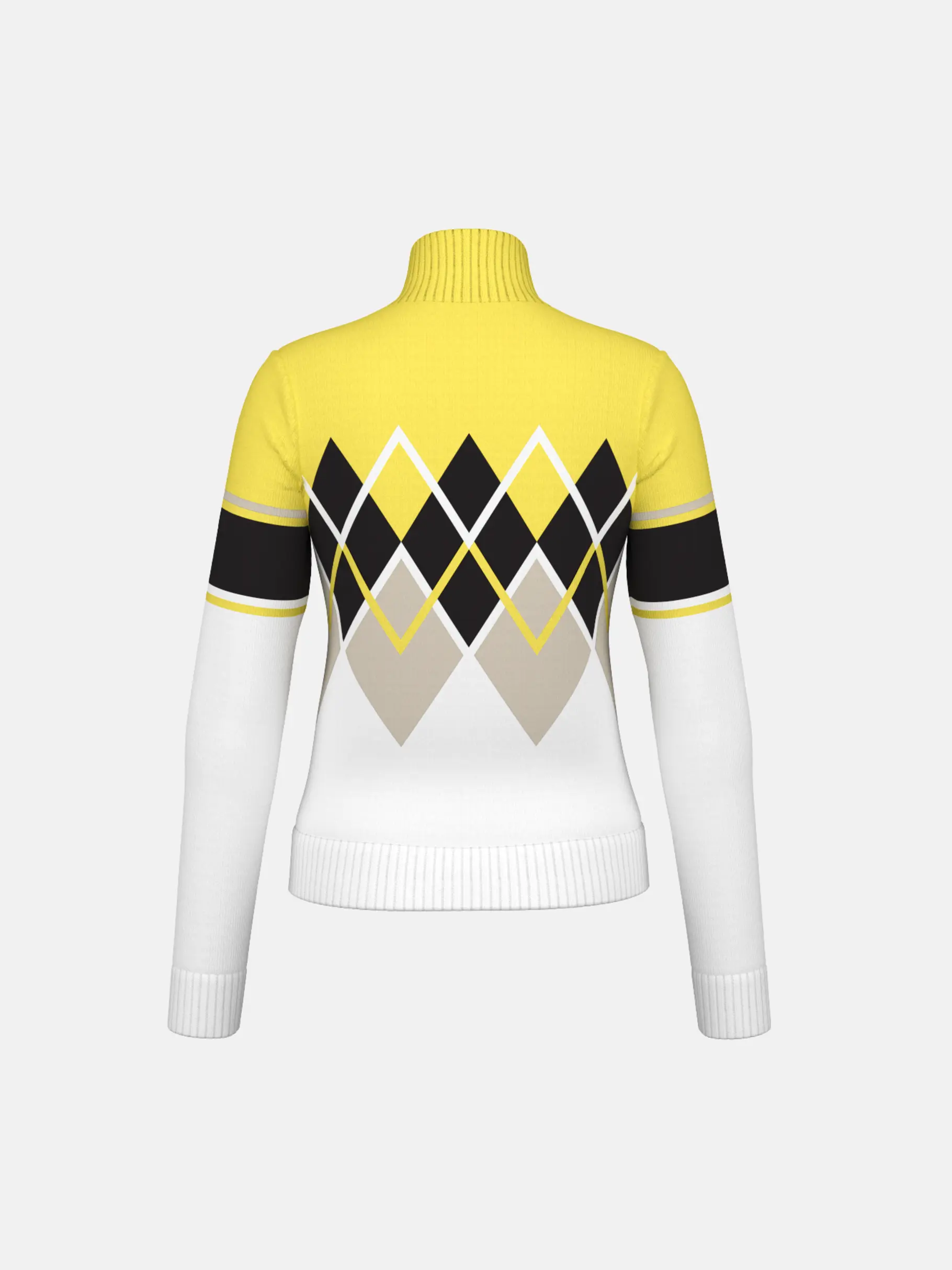 Sale, Ansicht Großes Bild der Vorderseite Product detail - COCO Pullover Women luminous yellow/white