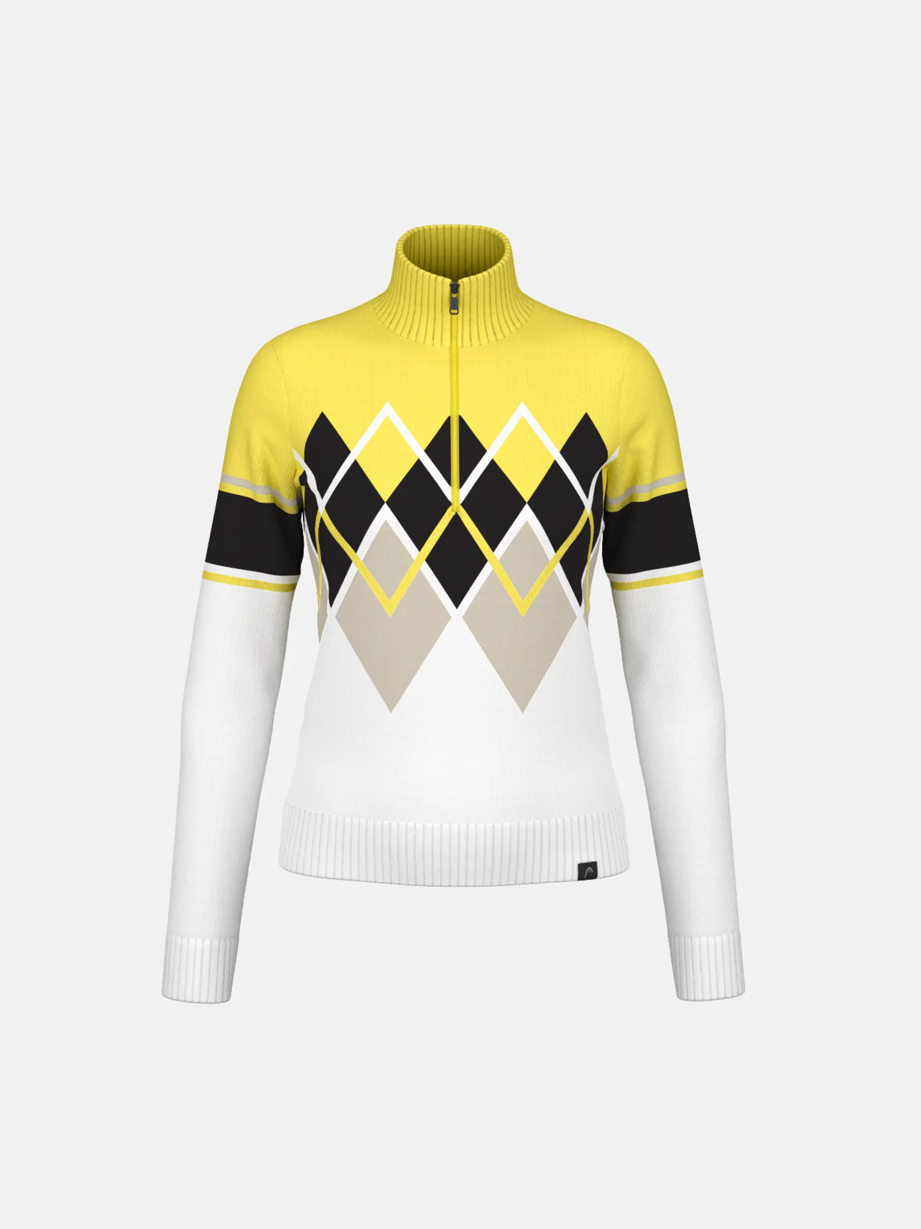 Sale, Ansicht Großes Bild der Vorderseite Product detail - COCO Pullover Women luminous yellow/white