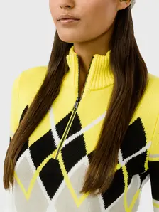 Display front view 4 of Product detail - COCO Pullover Women luminous yellow/white