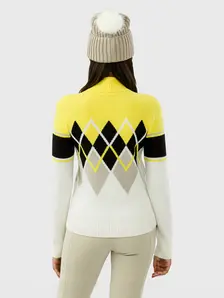 Display front view 6 of Product detail - COCO Pullover Women luminous yellow/white