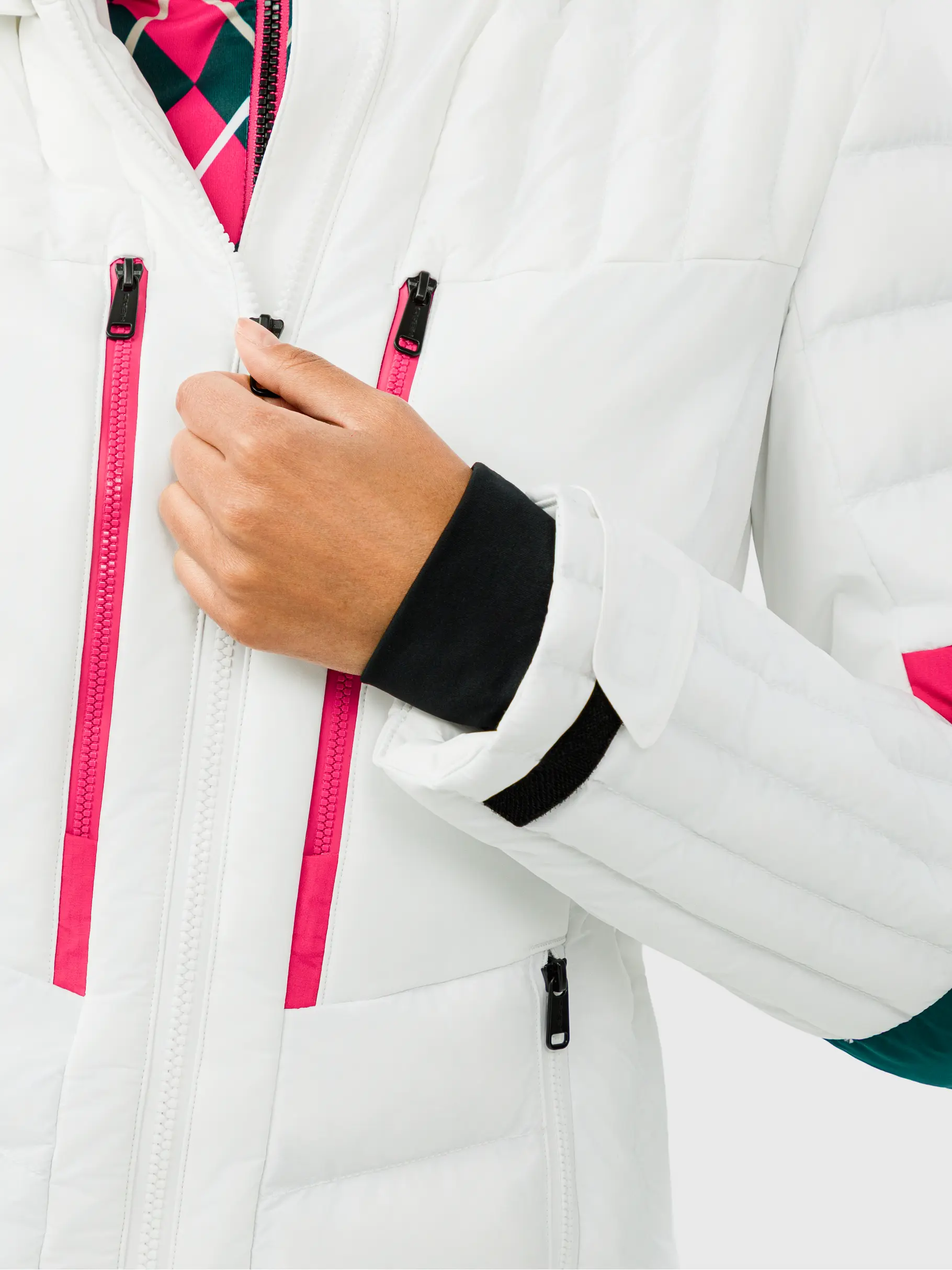 , weergave van volledige grootte van vooraanzicht van Product detail - CLAIRICE Jacket Women white
