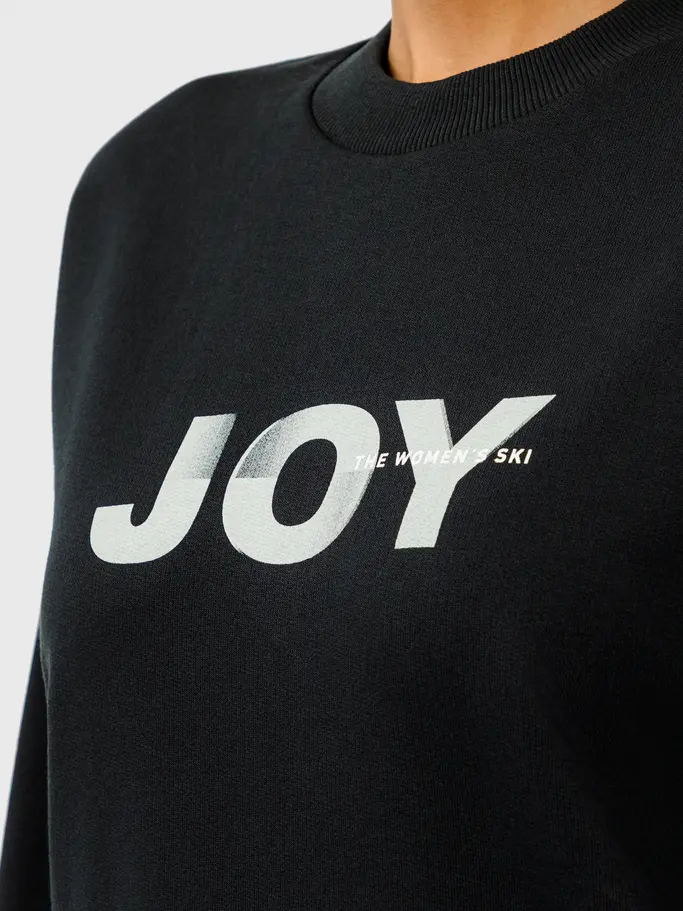 , view full size image of Front view of Product detail - JOY Crewneck Women black