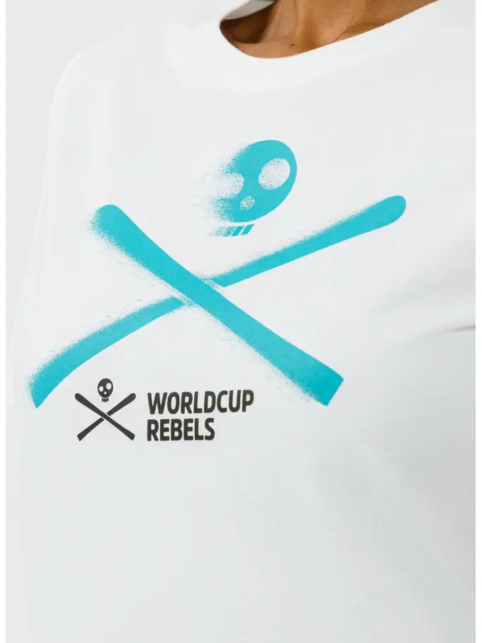 , Ansicht Großes Bild der Vorderseite Product detail - REBELS T-Shirt Women white