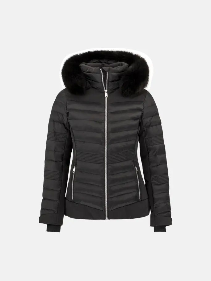 , view full size image of Front view of Product detail - FUR Collar black