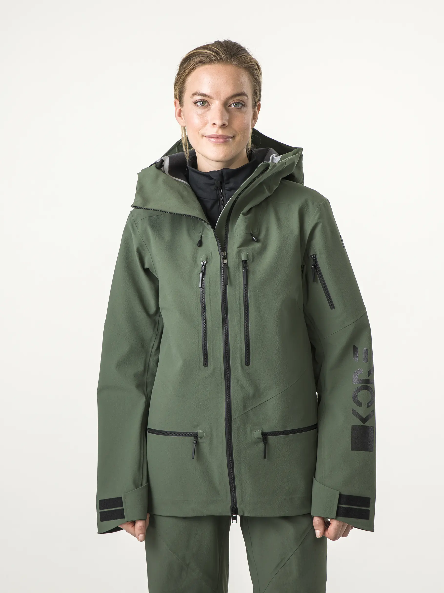 Sale, view full size image of Front view of Product detail - KORE Jacket Women thyme