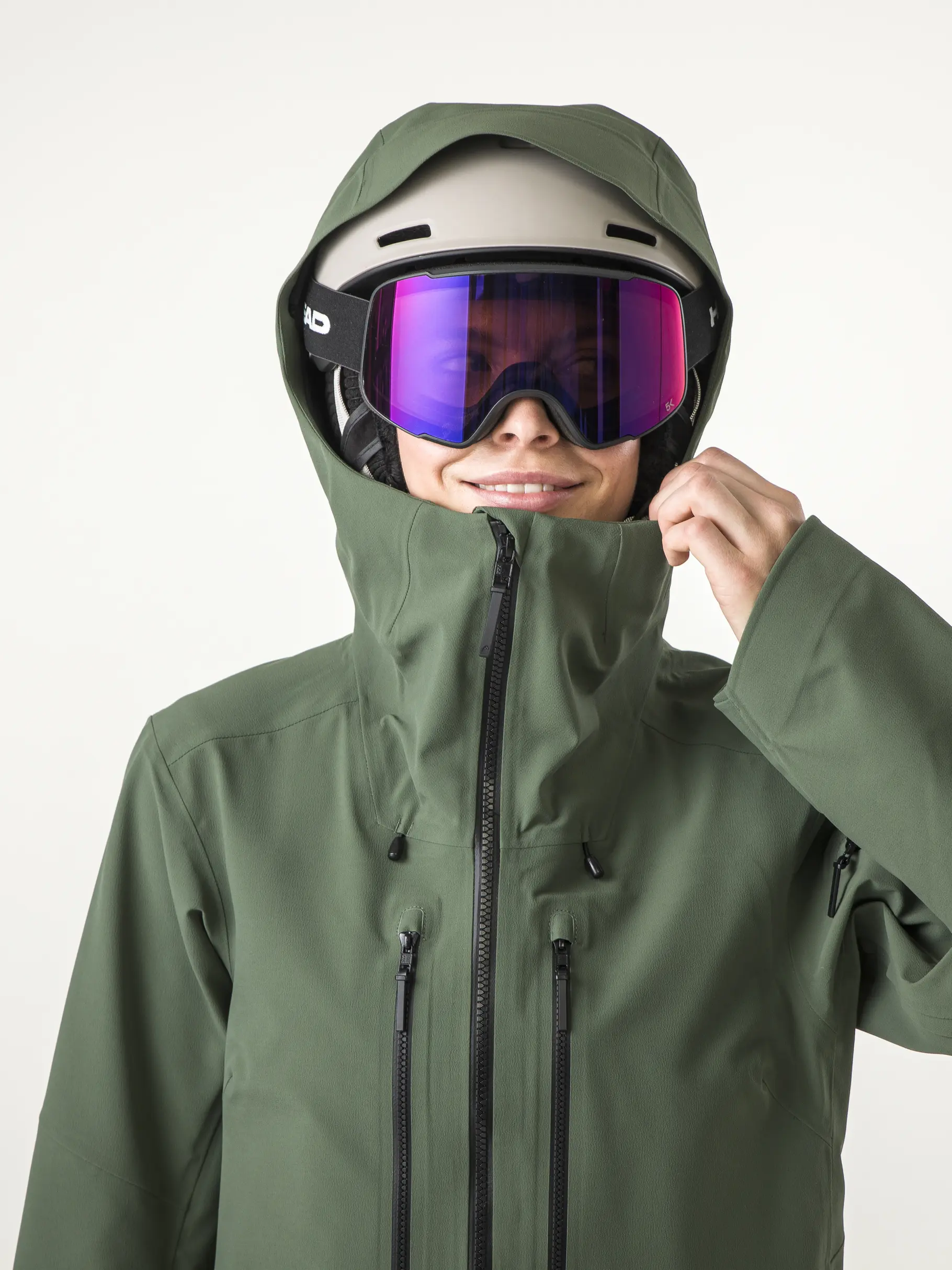 Sale, view full size image of Front view of Product detail - KORE Jacket Women thyme