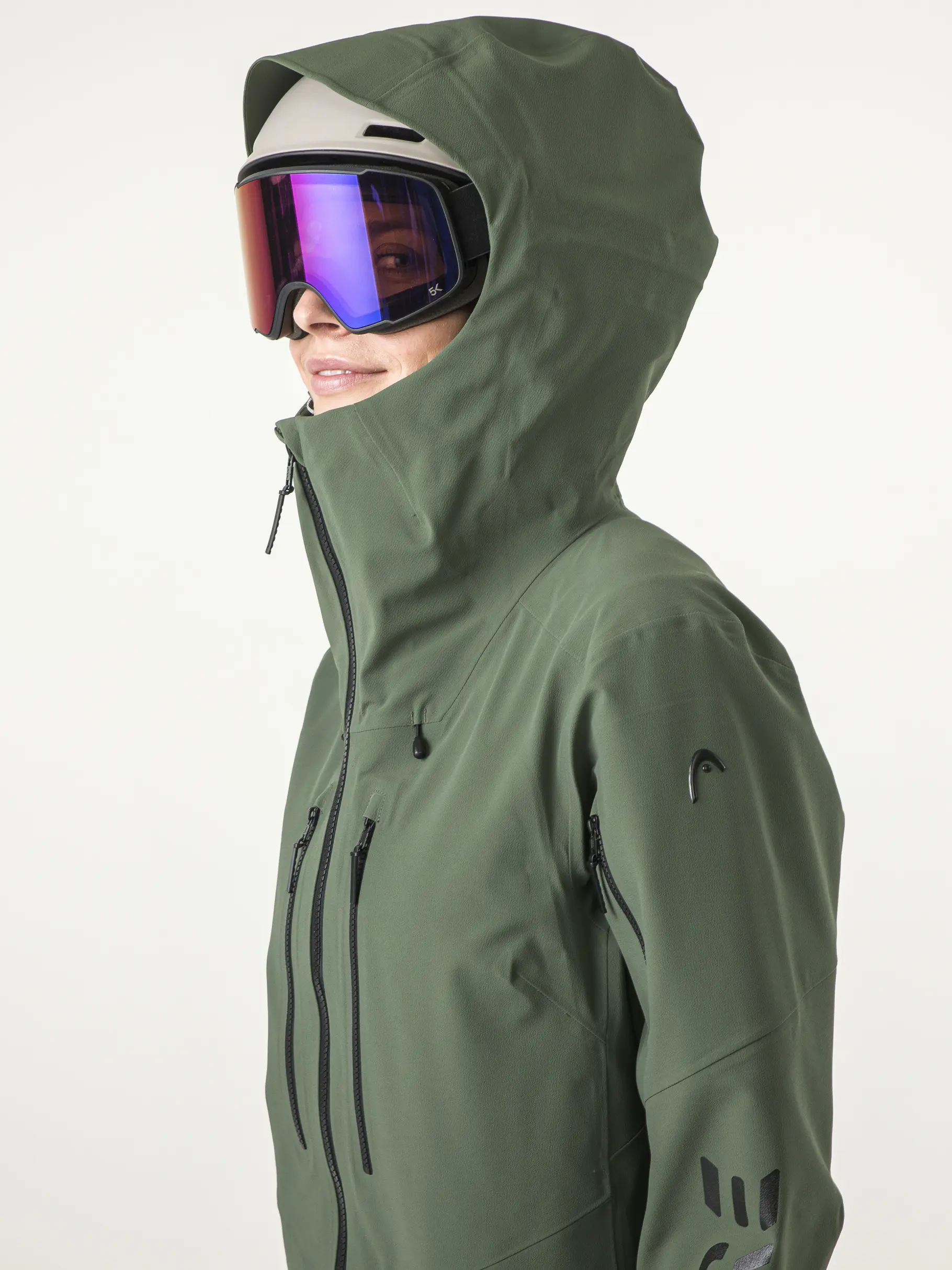 Sale, view full size image of Front view of Product detail - KORE Jacket Women thyme