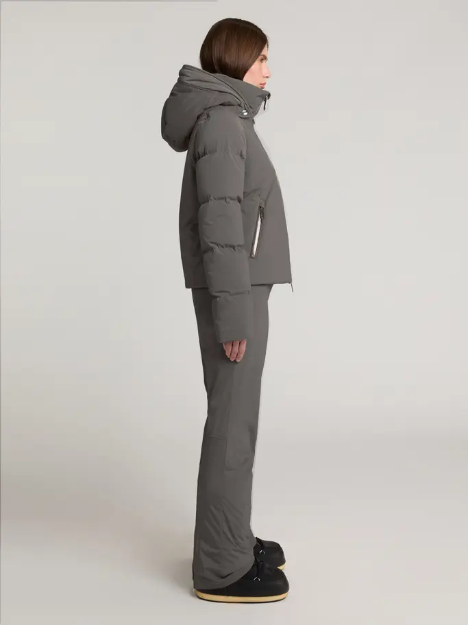 New, view full size image of Front view of Product detail - LILLY Ski Jacket Women dark diopside