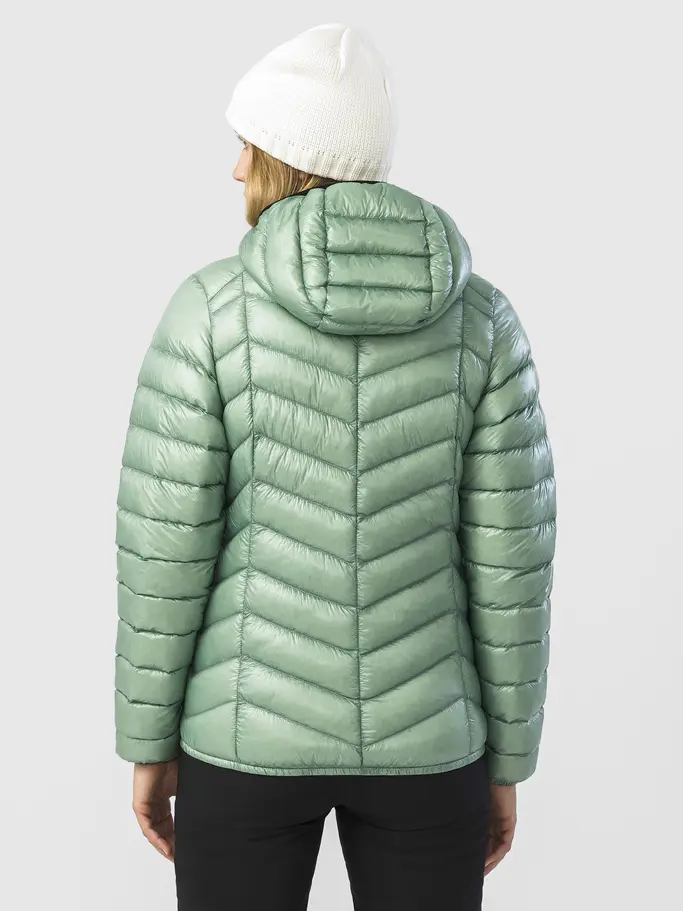 , view full size image of Front view of Product detail - CLAIRE Lightweight Jacket Women nile green