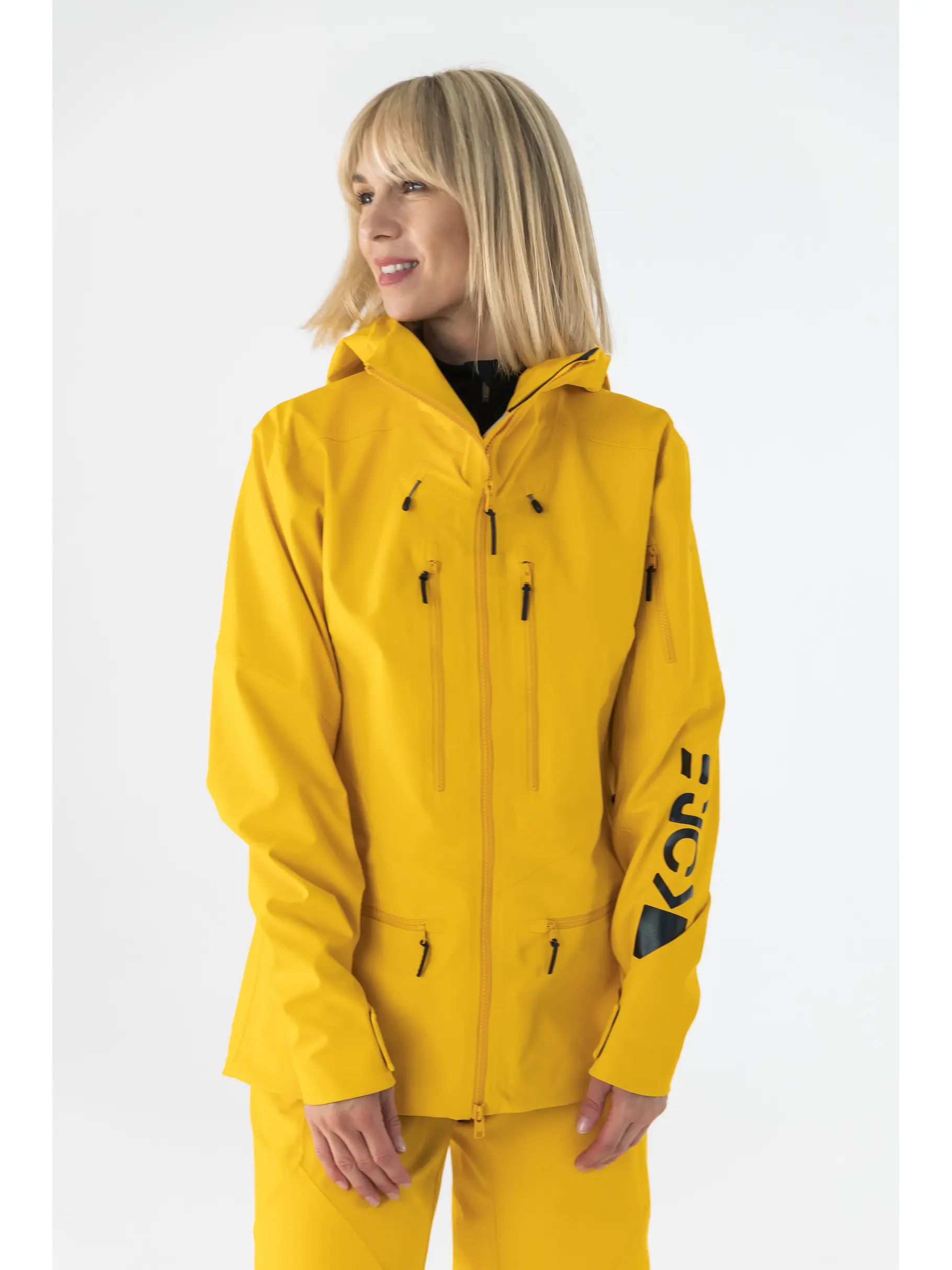, view full size image of Front view of Product detail - KORE Jacket Women clementine