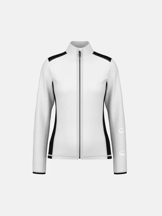 , view full size image of Front view of Product detail - ASTERIA FZ Midlayer white