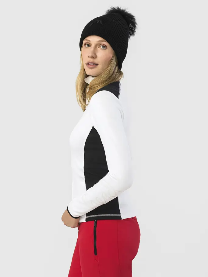 , view full size image of Front view of Product detail - ASTERIA FZ Midlayer white