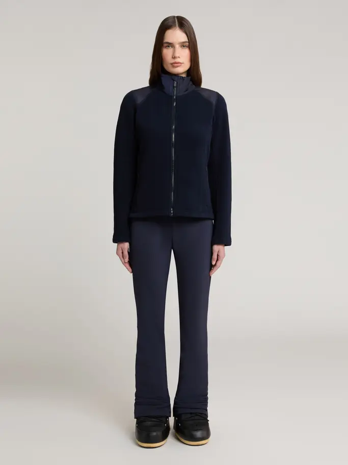 New, view full size image of Front view of Product detail - GABY FZ Midlayer Women midnight blue