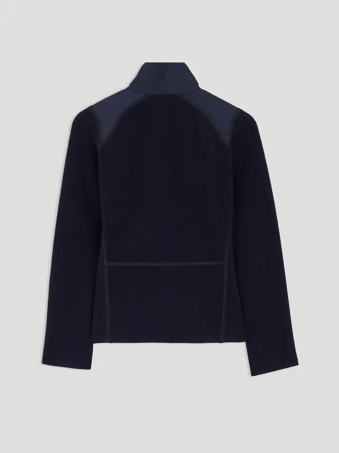 New, view full size image of Front view of Product detail - GABY FZ Midlayer Women midnight blue