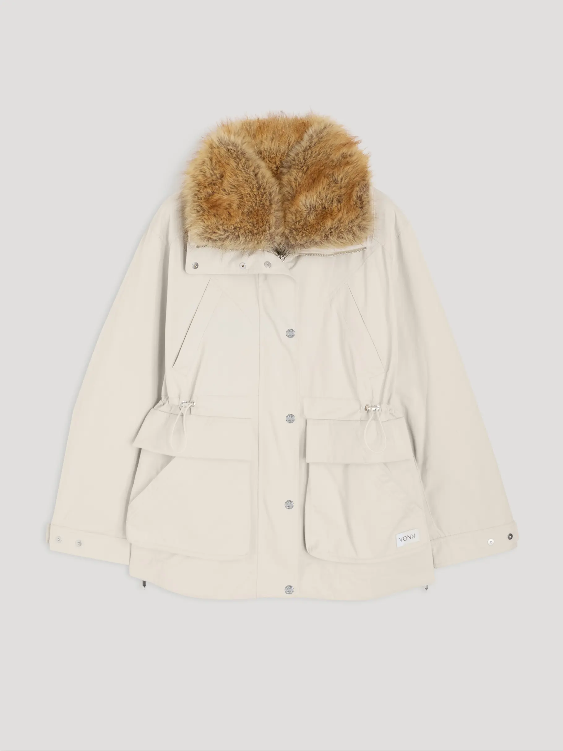 , Ansicht Großes Bild der Vorderseite Product detail - IVY PARKA+LINER light beige