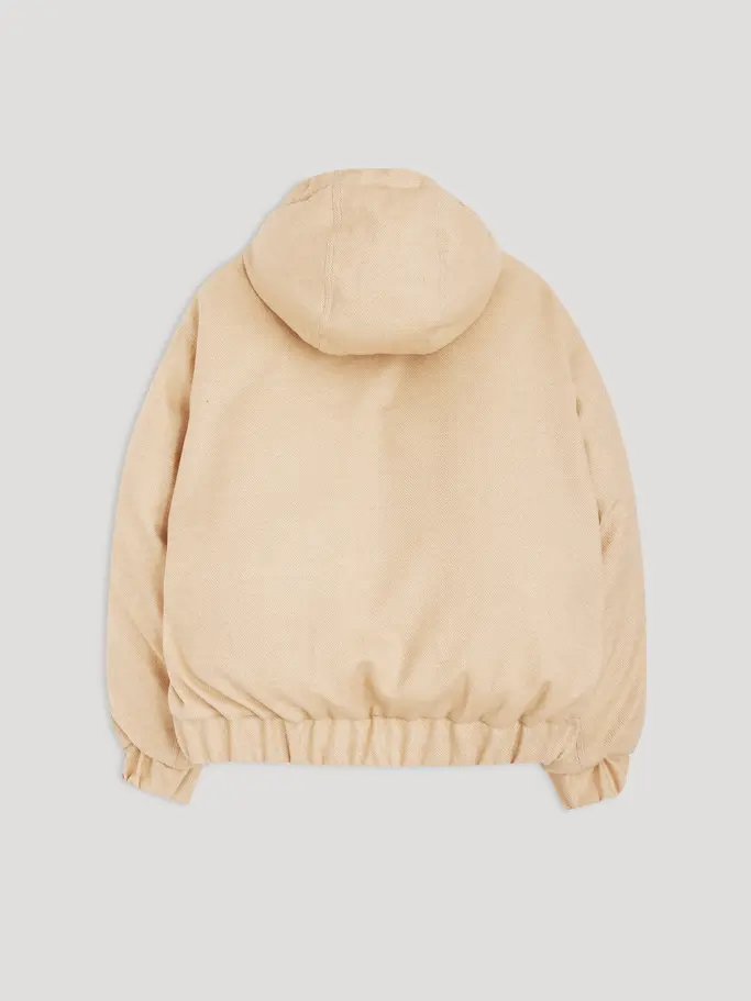 , zobrazit obrázek v plné velikosti z předního pohledu Product detail - GOLDIE REVERSIBLE HOODED JACKET light beige