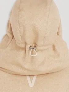 Display front view 6 of Product detail - AMBER CROPPED VEST light beige