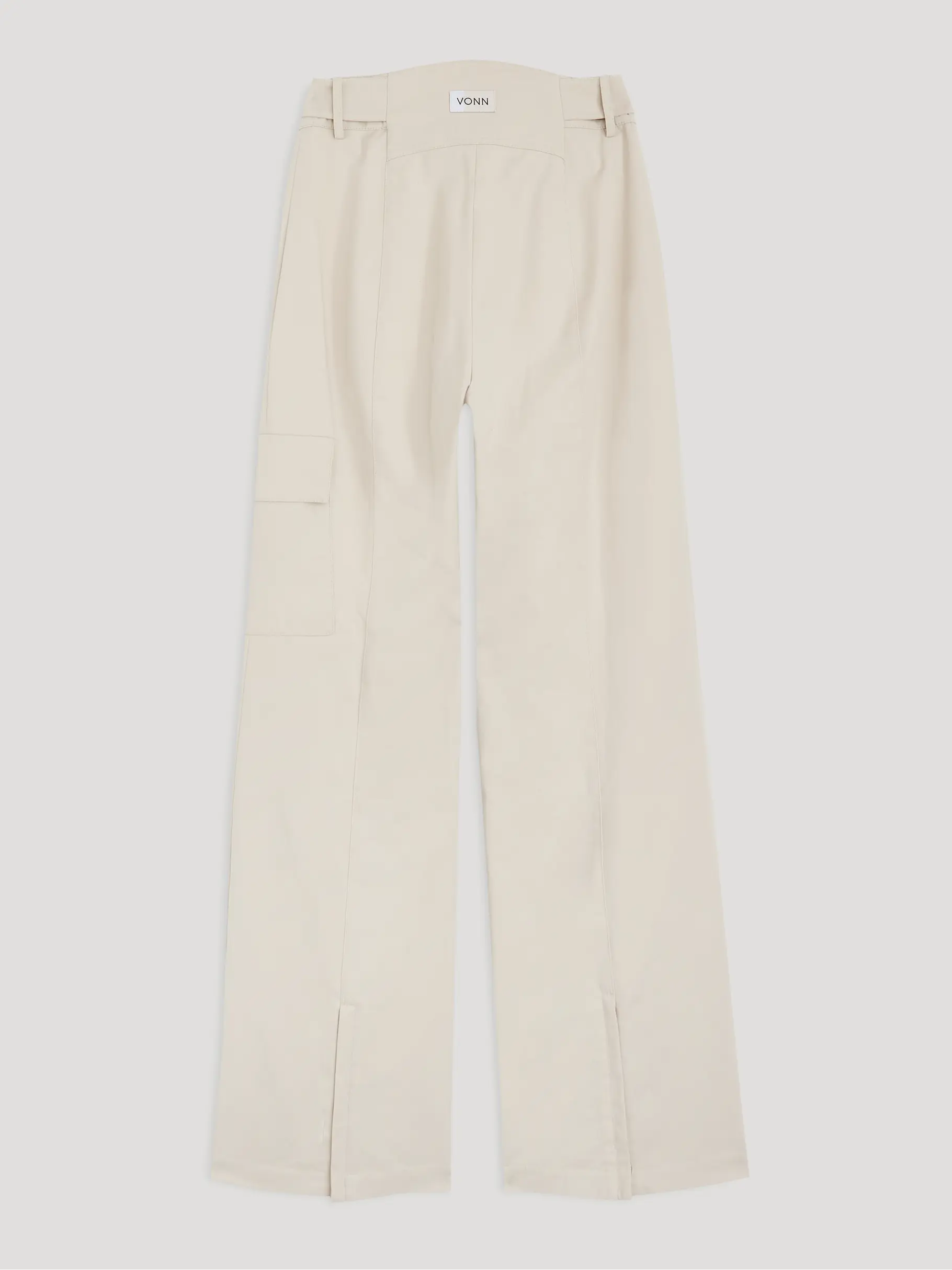 , view full size image of Front view of Product detail - TINA SKI PANTS light beige